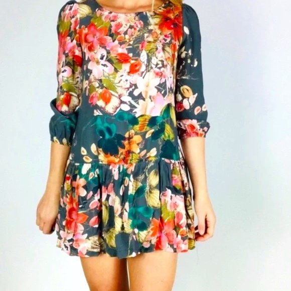 Anthropologie Dresses & Skirts - EUC Anthropologie Meadow Rue Minutiae Floral Mini Dress Size 6